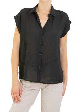 Camicia tinta unita mezza manica 